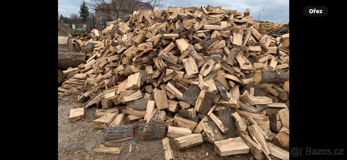 Palivové dřevo břizové polínka 33 Cm akce