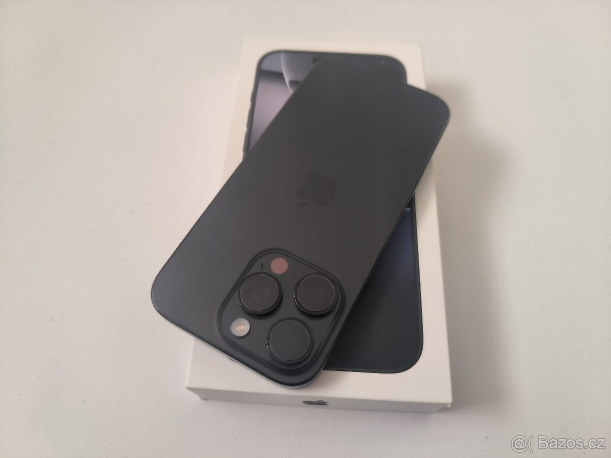 apple iphone 16 PRO 128gb Black Titanium / Batéria 100%