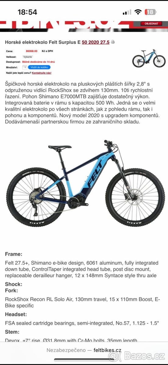 Prodam elektrokolo Feltt