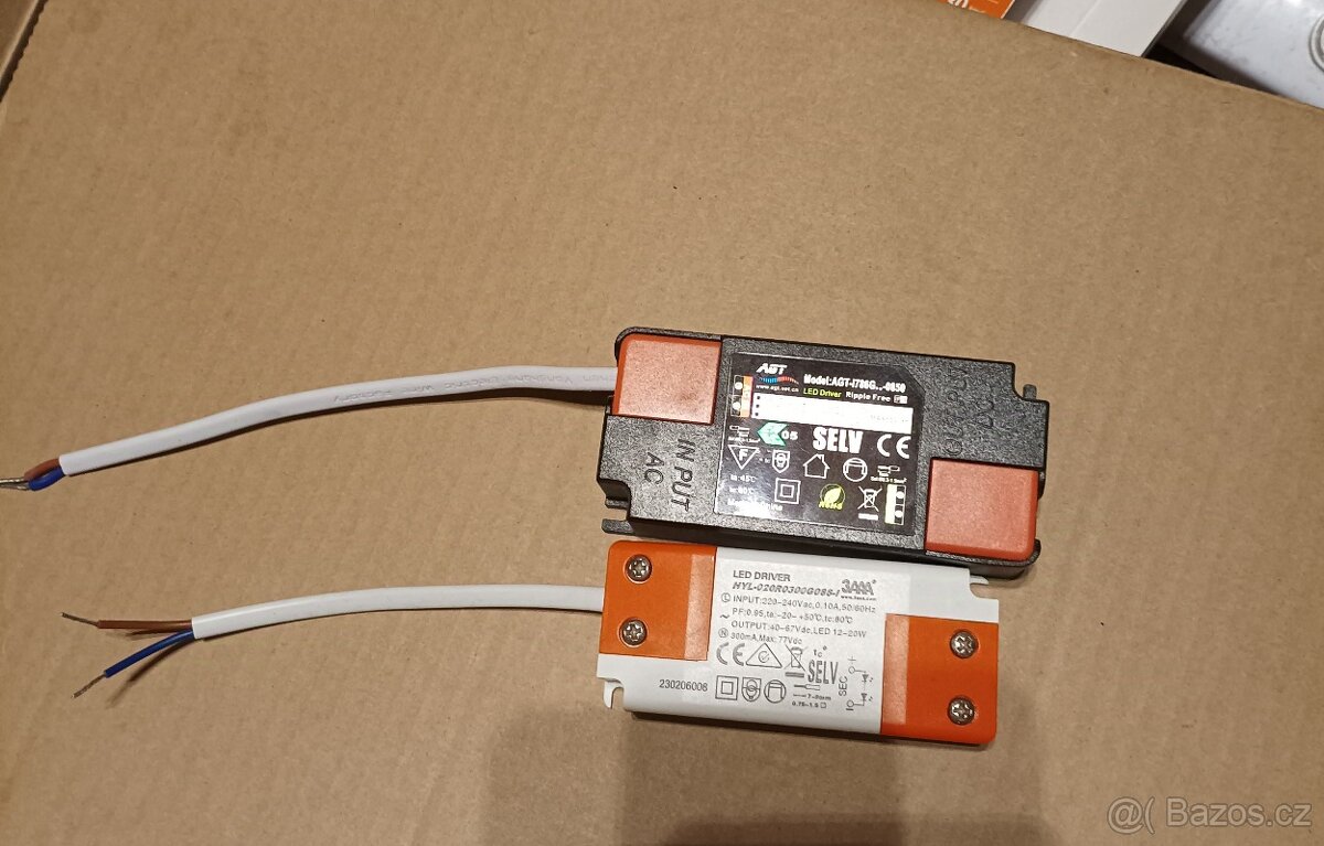 Předřadníky k led svítidlům