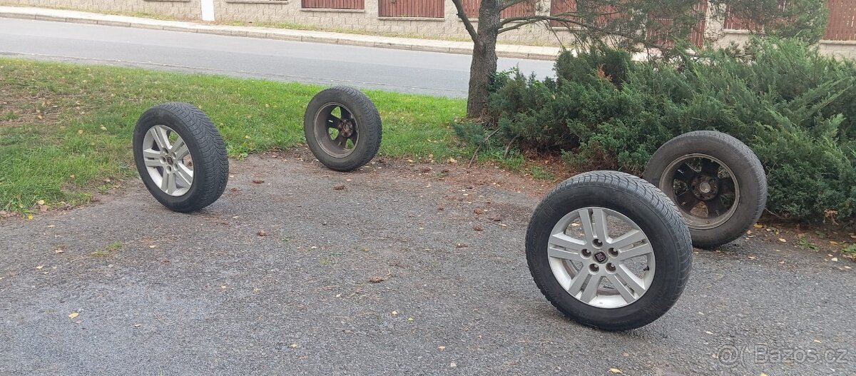 Sada alu kola zimní pneu Nexen winguard 225/65 R17