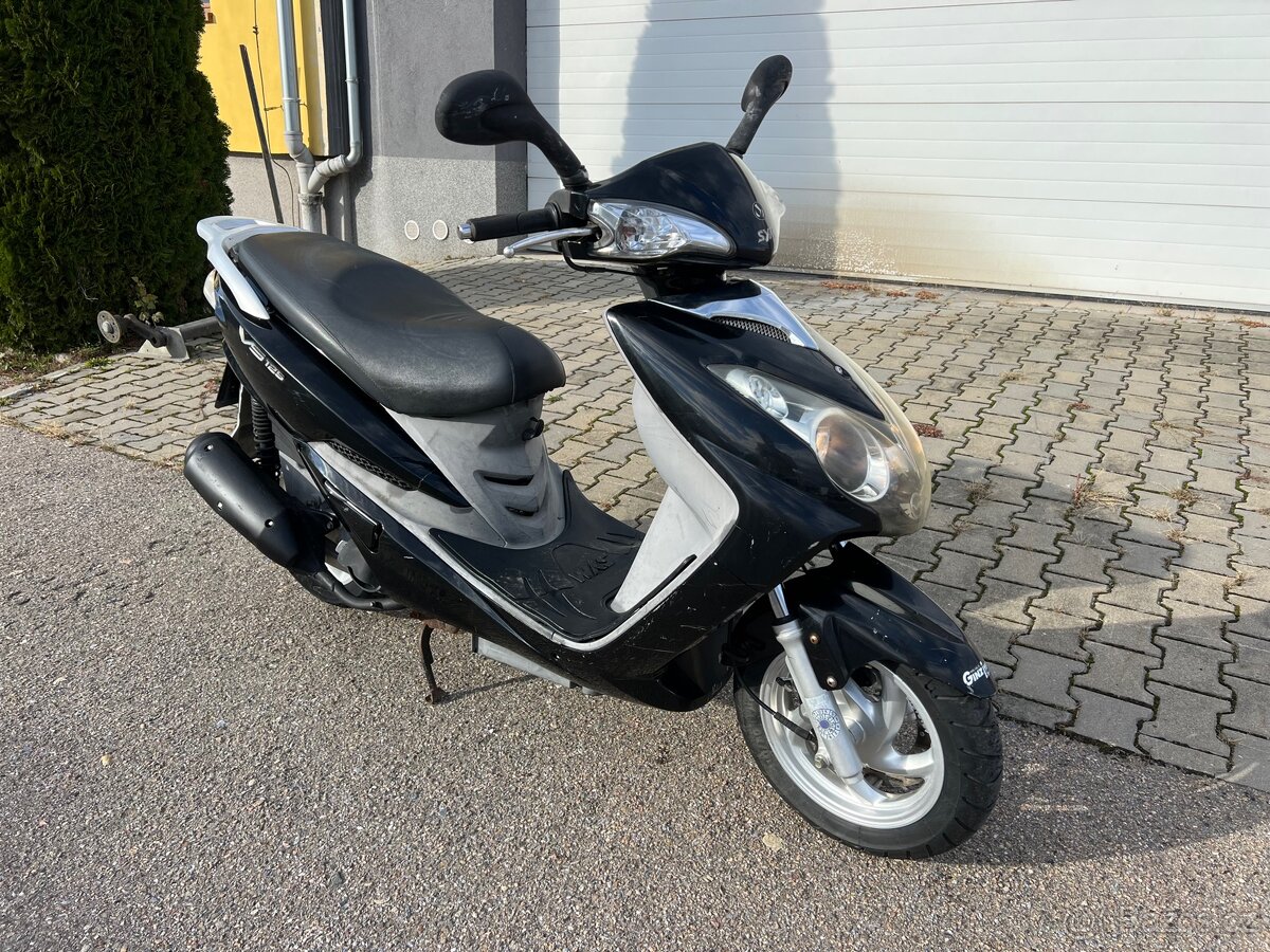 Sym VS 125, pravidelný servis, nová STK, bez investic