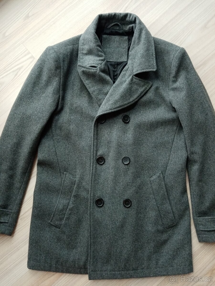 Pánský "vlněný" kabát Angelo Litrico vel. L