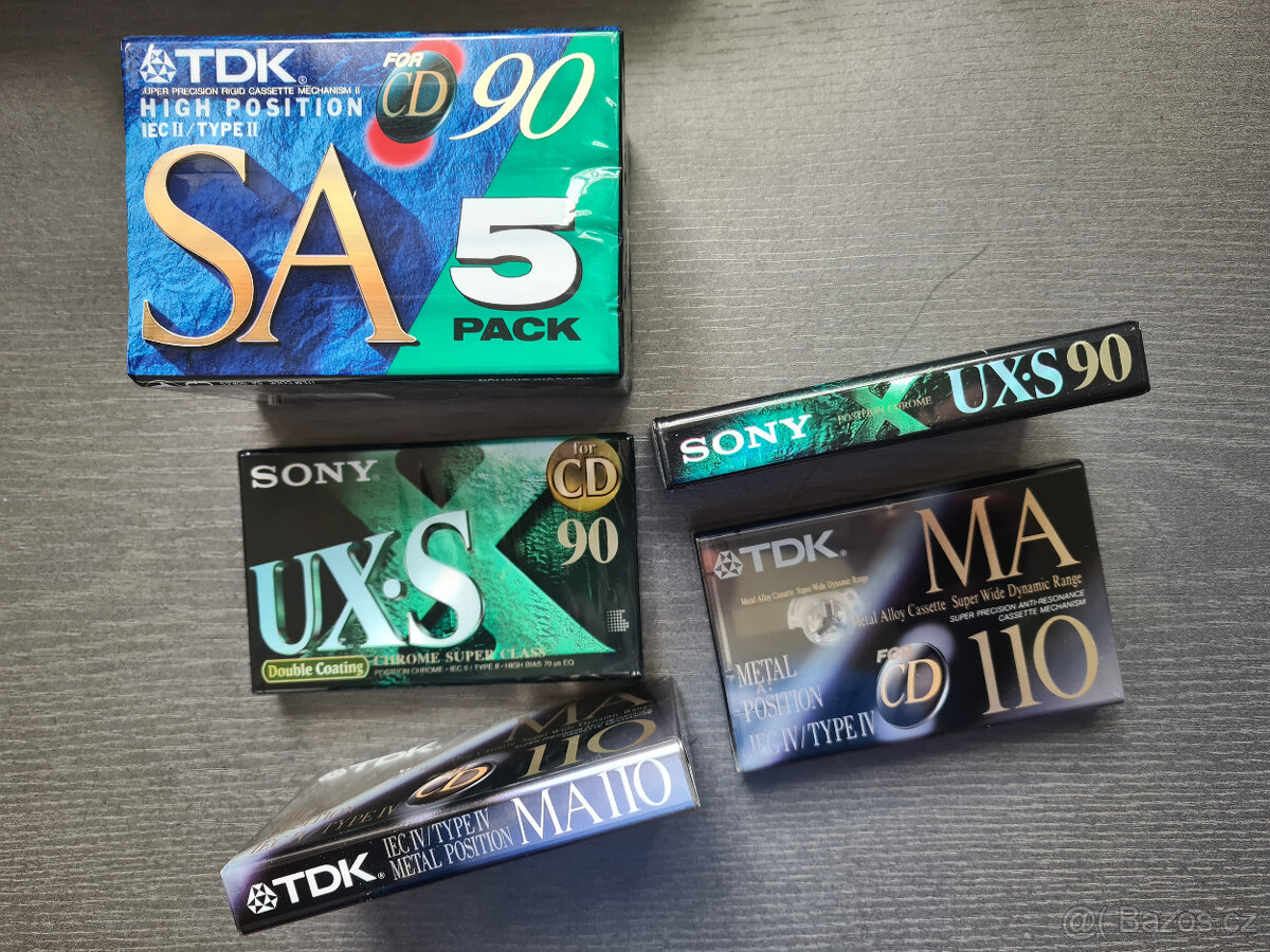Prodám magnetofonové audio kazety SONY a TDK