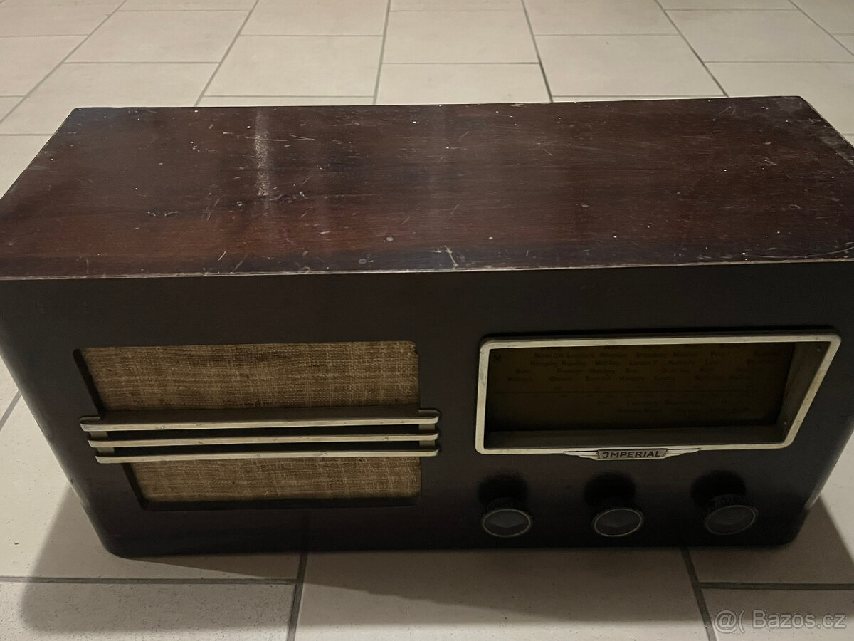 Prodám starožitné rádio zn. IMPERIAL LW 28
