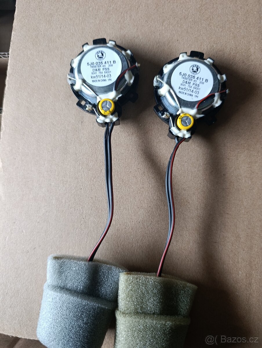 Výškově reproduktory škoda Roomster fabia 2
