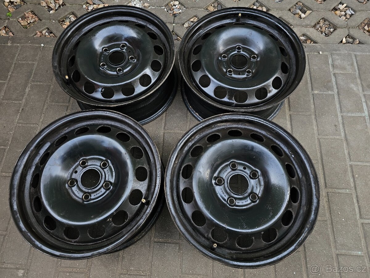 Plechové disky ET50 5x112 Škoda Octavia II Golf V R16