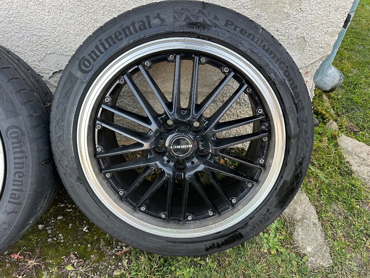 Borbet 5x112 17" zánovní letní prémiové 225/45/17