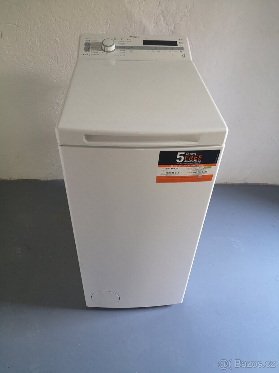 A++ moderní 5,5kg pračka Whirlpool displej DOPRAVA