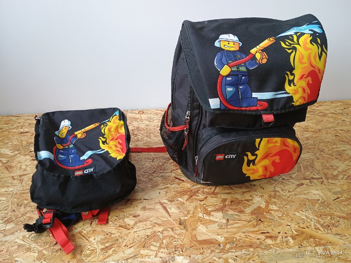 Lego batoh - hasiči (Zlevněno)