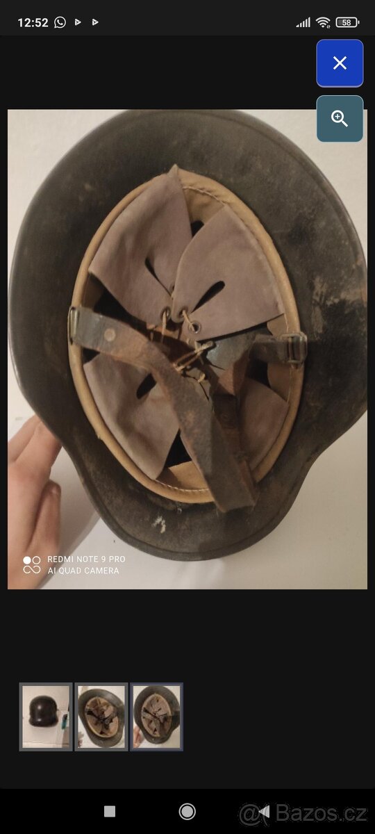 Retro Německa helma