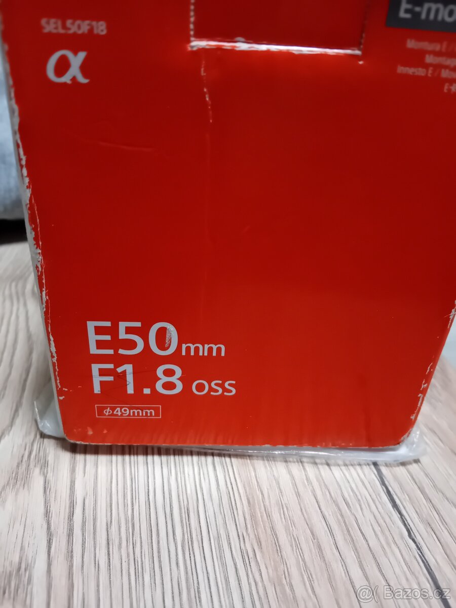 Zánovní nepoužívaný sony E50 f1.8oss