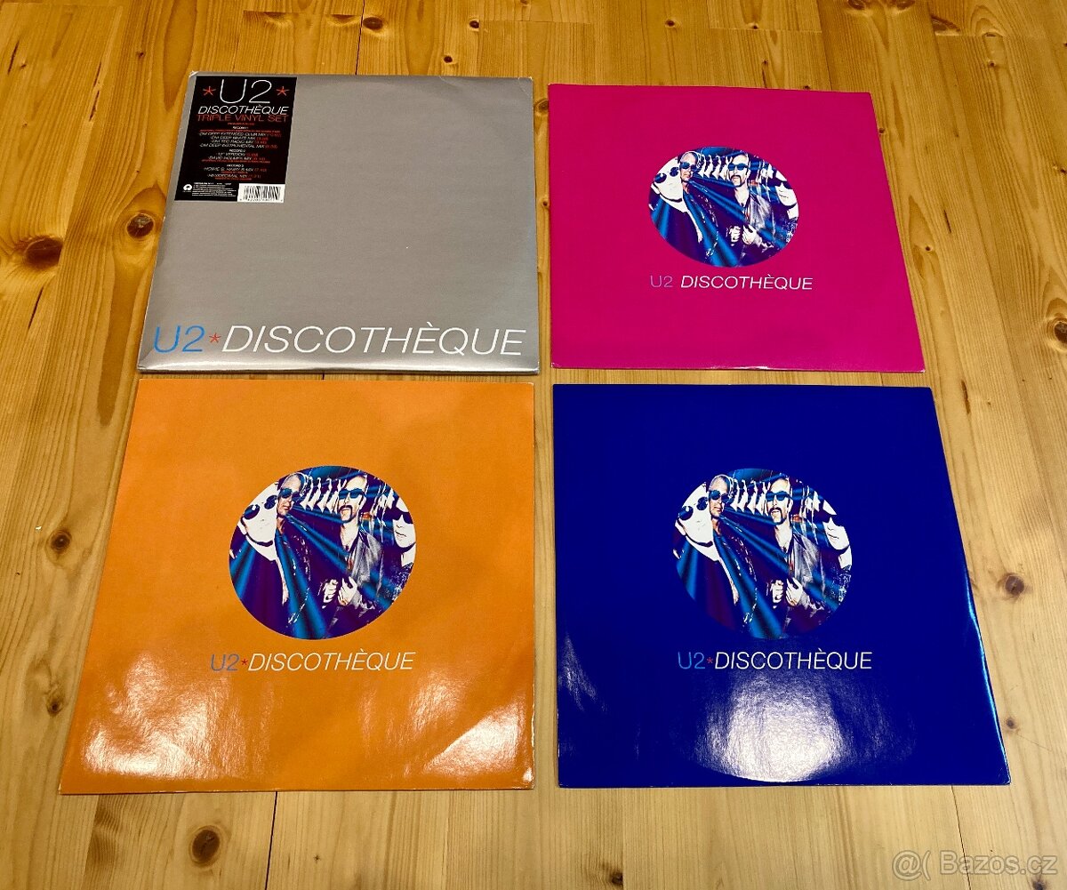 U2 - 3x12” Maxi Single - DISCOTHEQUE Remixes + poster - Rare