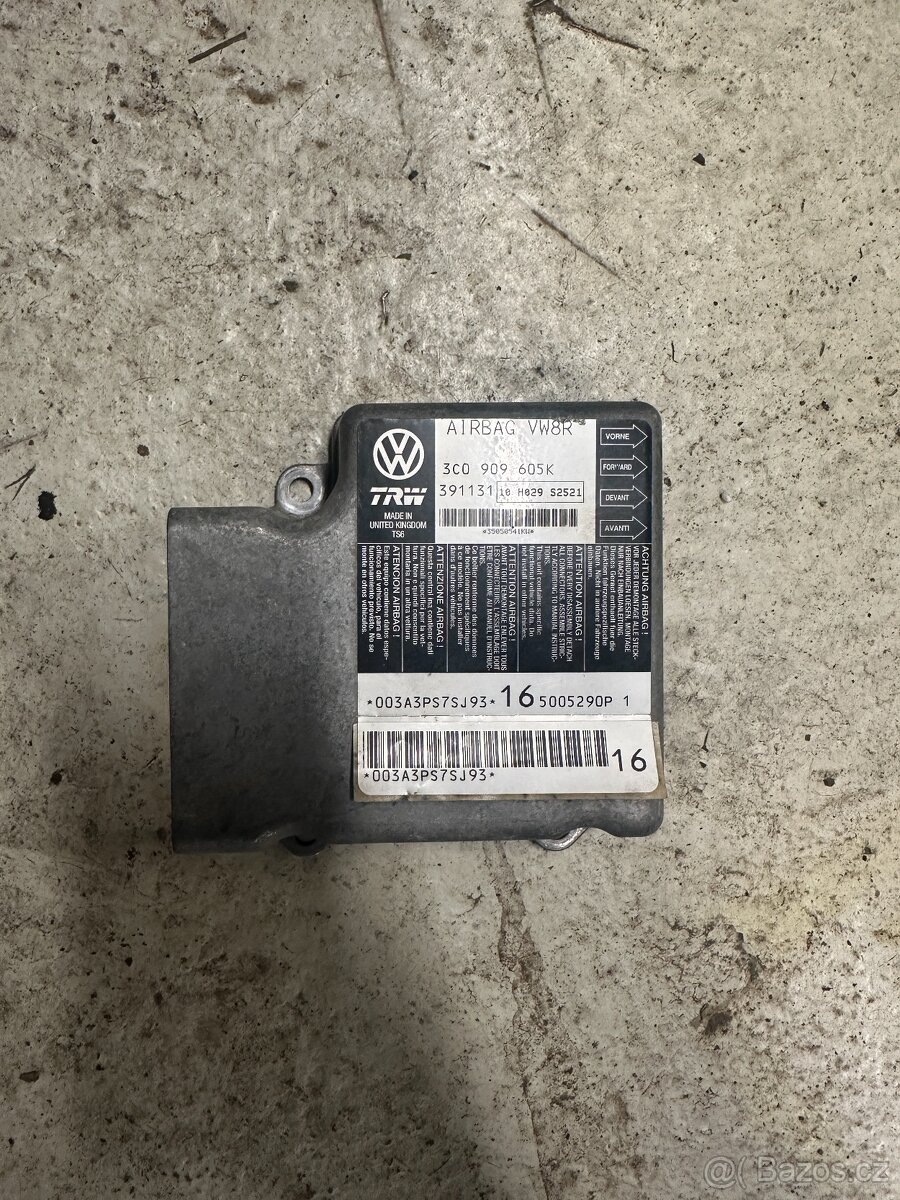 Prodám řídící jednotku airbagu Volkswagen passat b6