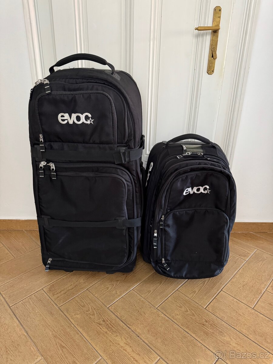 Sada dvou cestovních kufrů Evoc 125 l + 45 l - černá