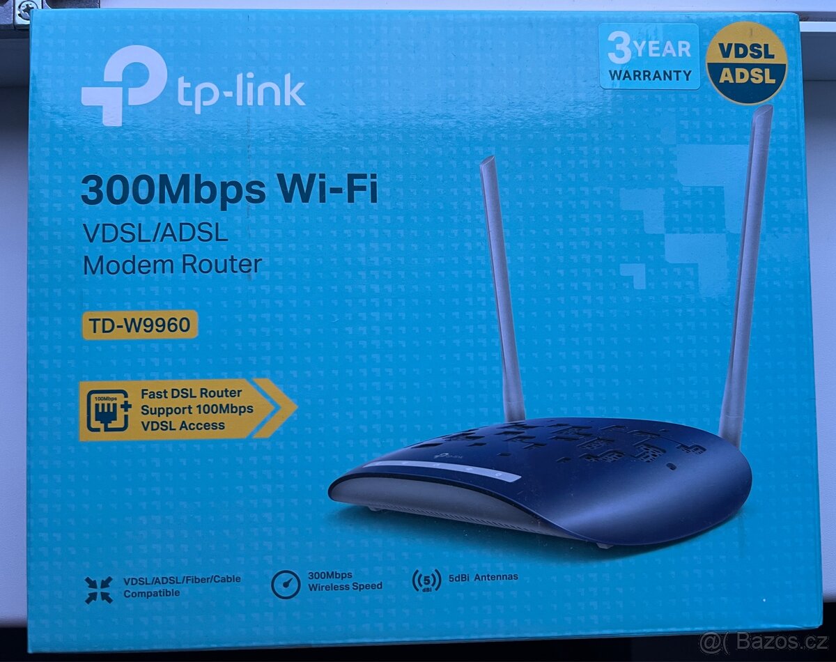 Router TP-Link TD-W9960 (TD-W9960) modrý