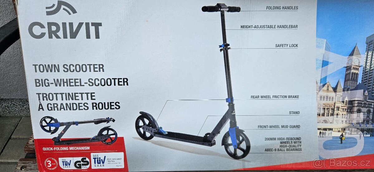 Zcela nová kolobezka Crivit odpružená