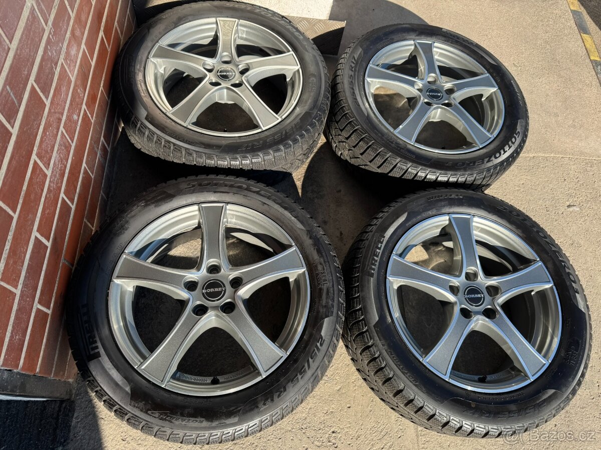 Alu 17" 5x112, Borbet Bi-colour zimní 80% SUP3 TOP