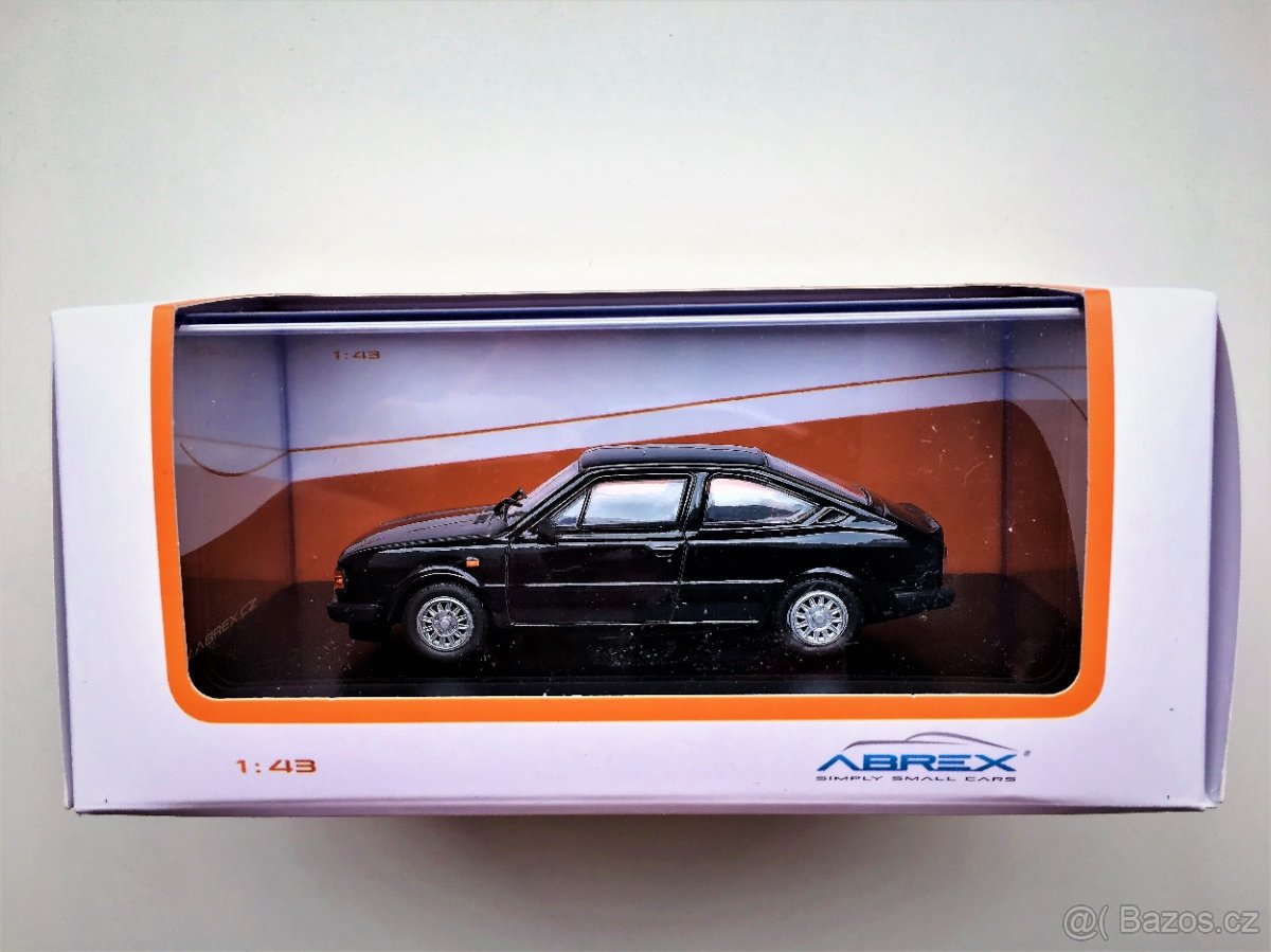 Model ŠKODA Rapid 136 GB Black "anglická verze" Abrex 1/43