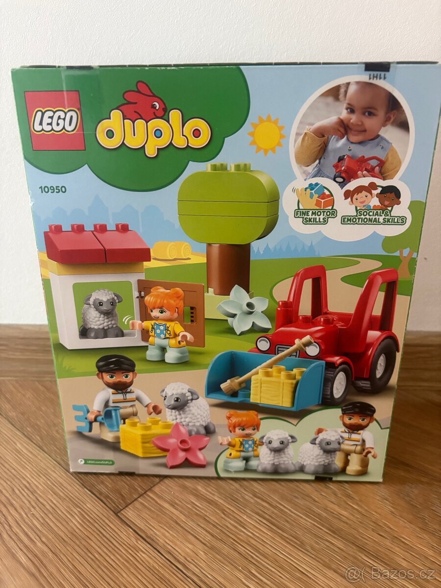 LEGO DUPLO  10950Traktor a zvířátka z farmy s krabici