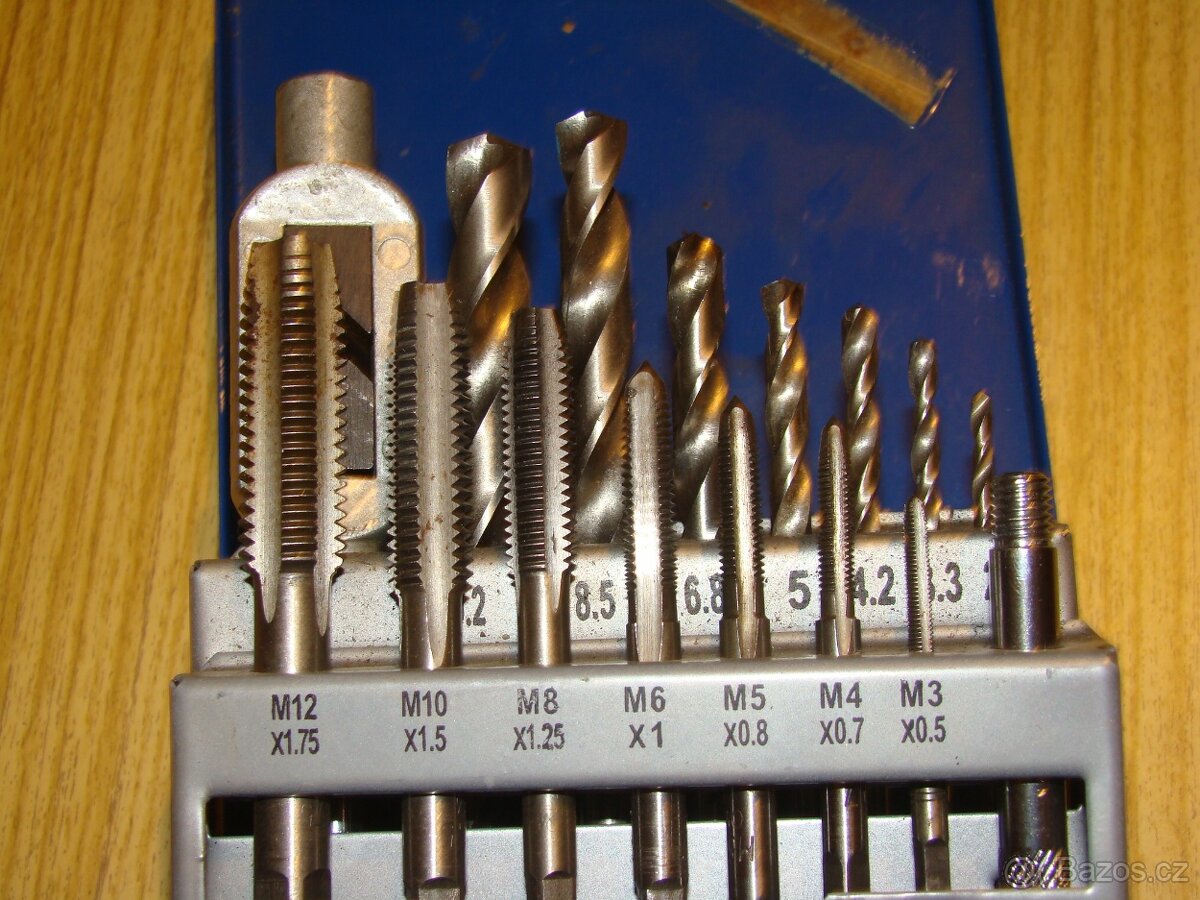 závitníky sada M3 - M12