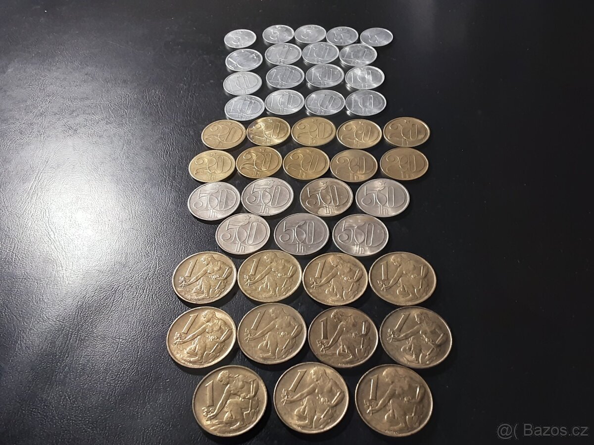 Mince Československo 80.léta +ČSFR-sbírka