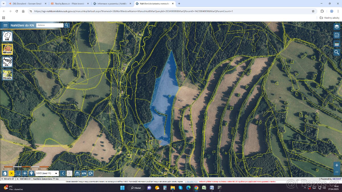 Prodám TTP v k.ú. Potůčník