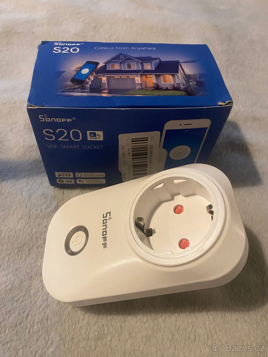 Sonoff S20 Chytrá/Smart zásuvka WIFI