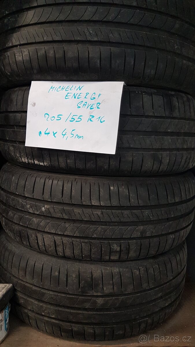 Letni pneu Michelin 205/55R16 vzorek 4,5mm