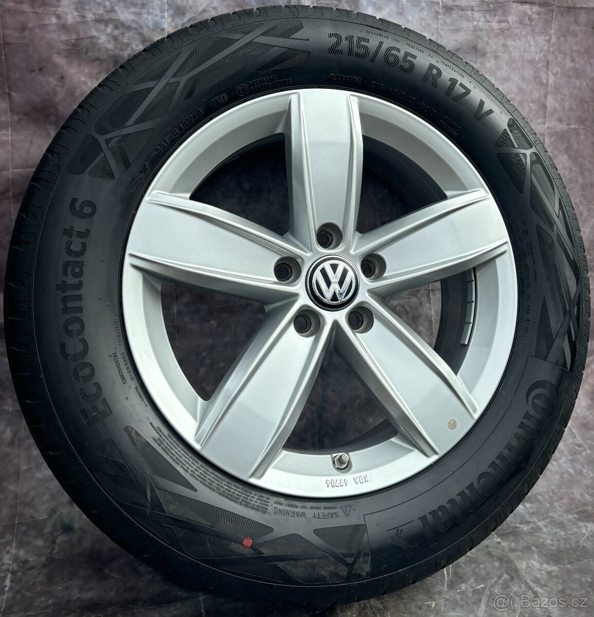 Originální Alu kola 5x112 VW Tiguan 215/65/17 letní TPMS