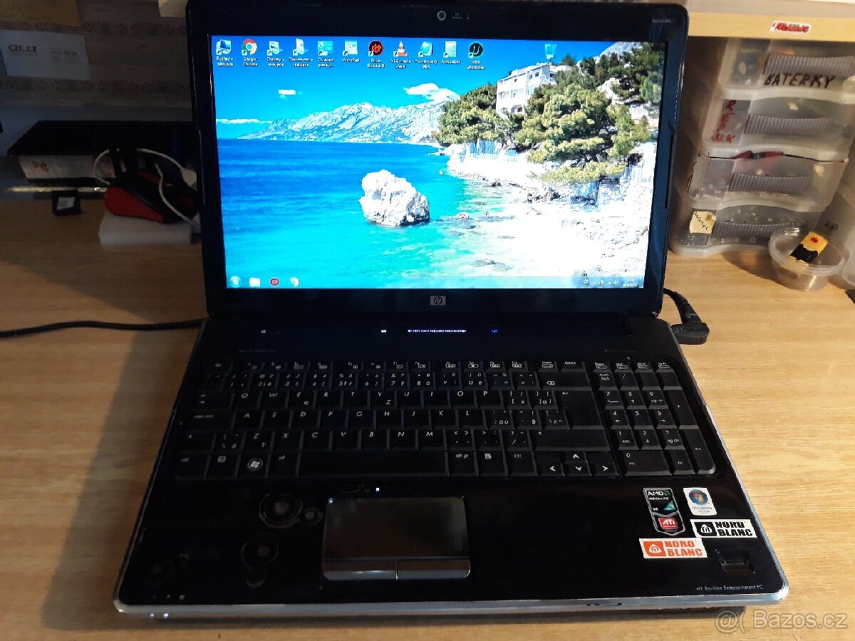 Hp pavilon dv6, Windows 7 profesionál, pěkný stav