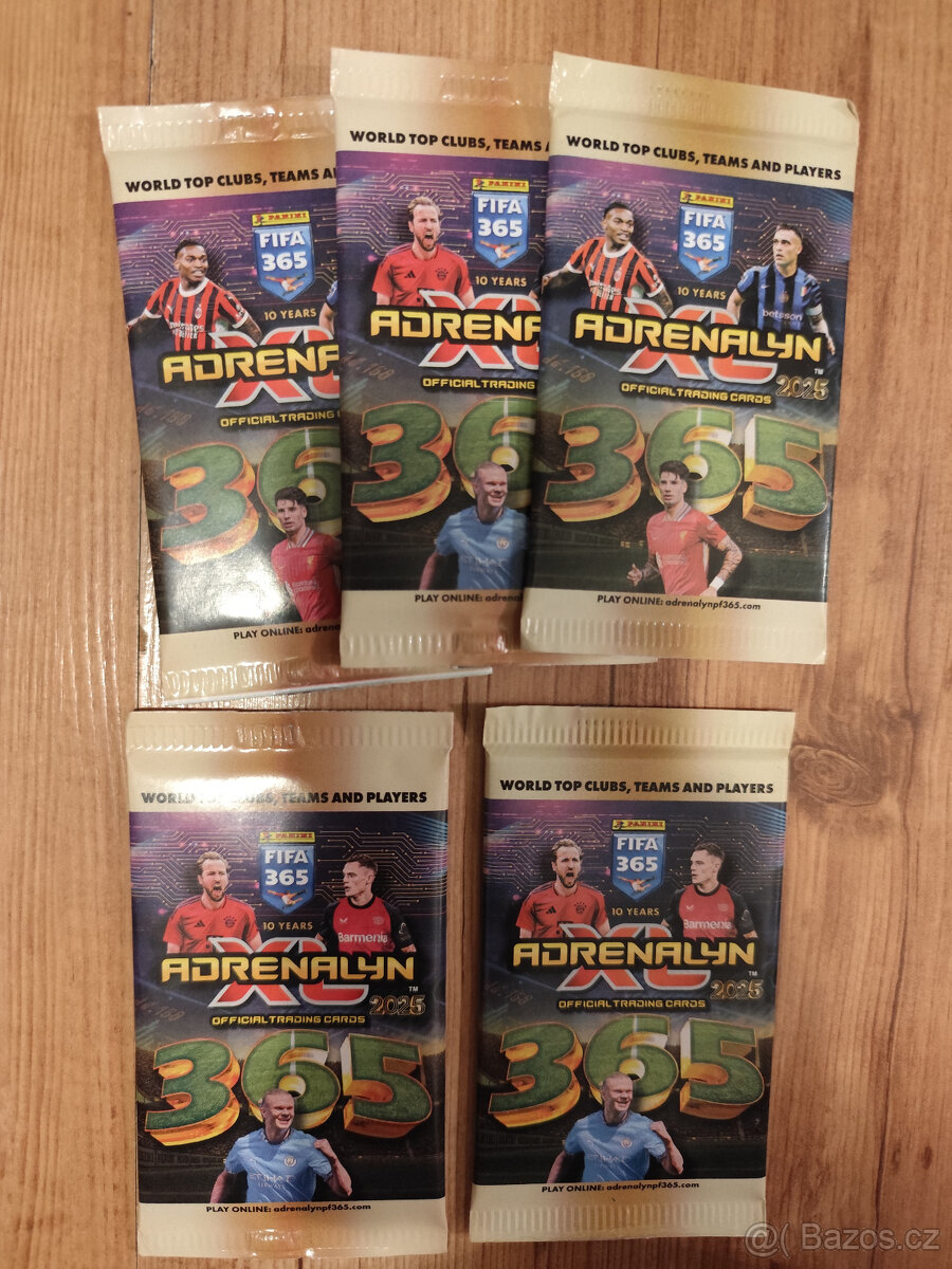 Fotbalové kartičky Adrenalyn FIFA 365 2025 - baličky