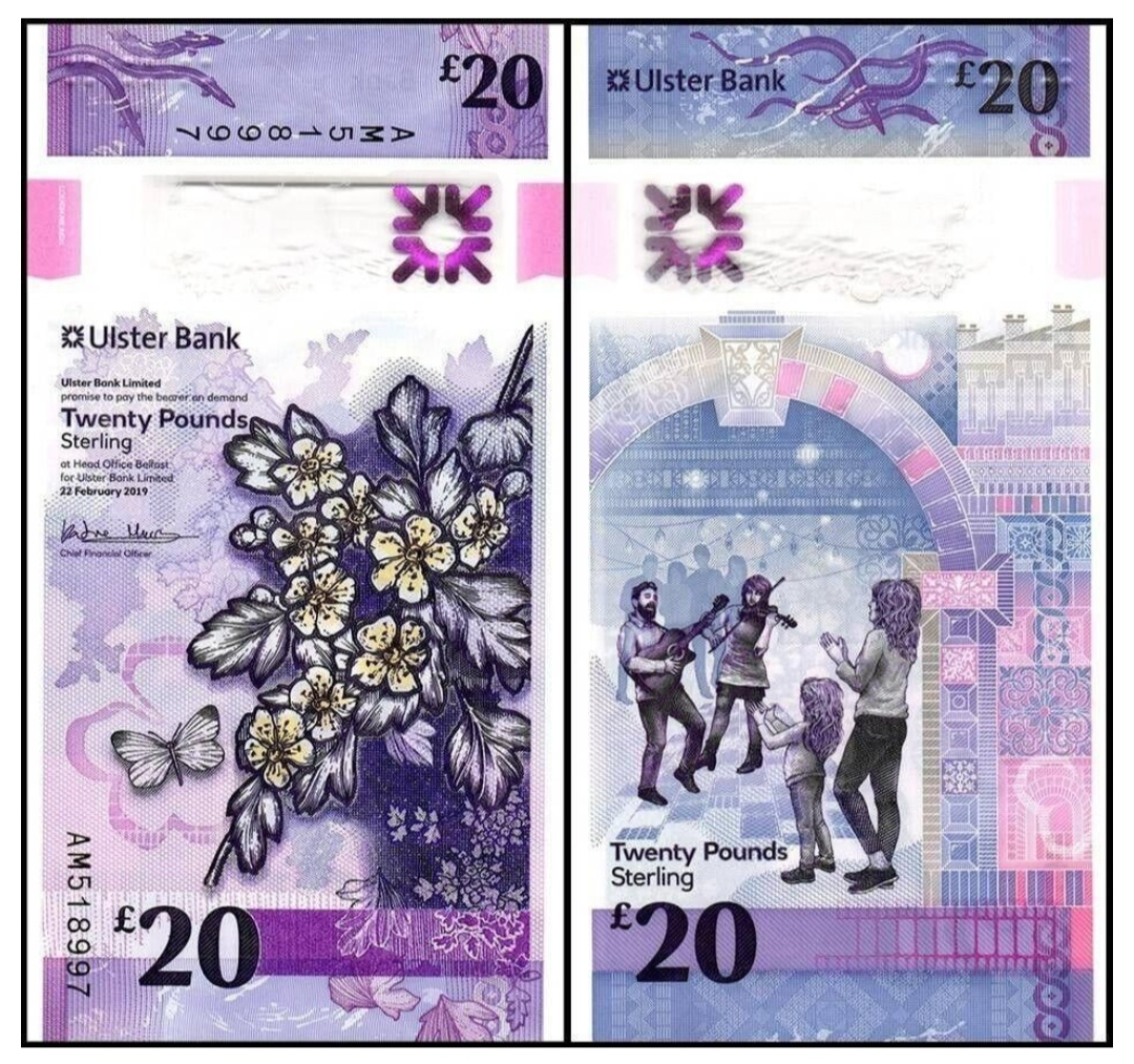 Severní Irsko - 20 Liber bankovka, 2021, UNC