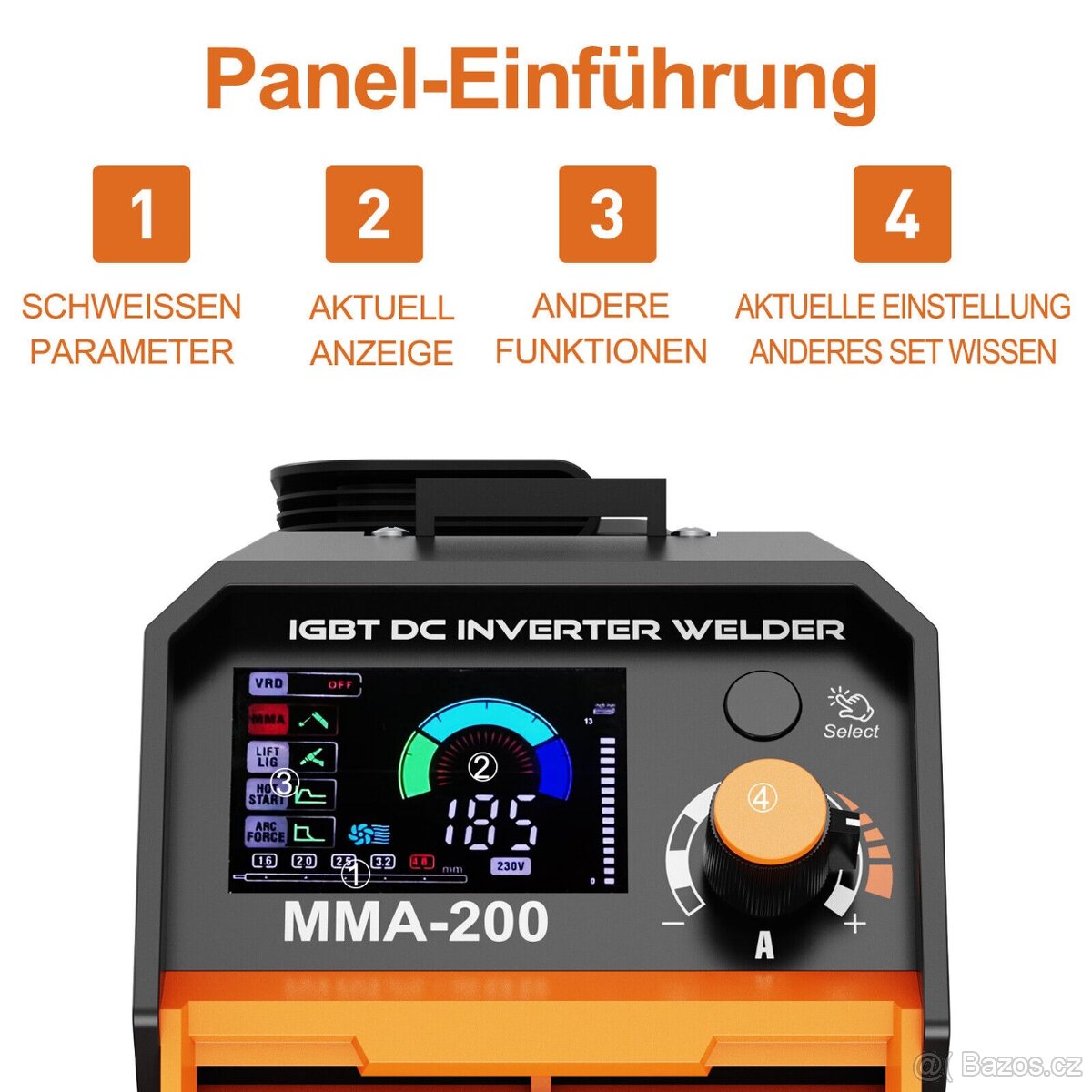 Nový HF TIG MMA svářecí stroj DC 200 amp invertor