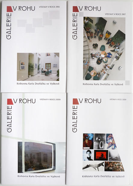 GALERIE V ROHU, Vyškov, kompletní sada katalogů