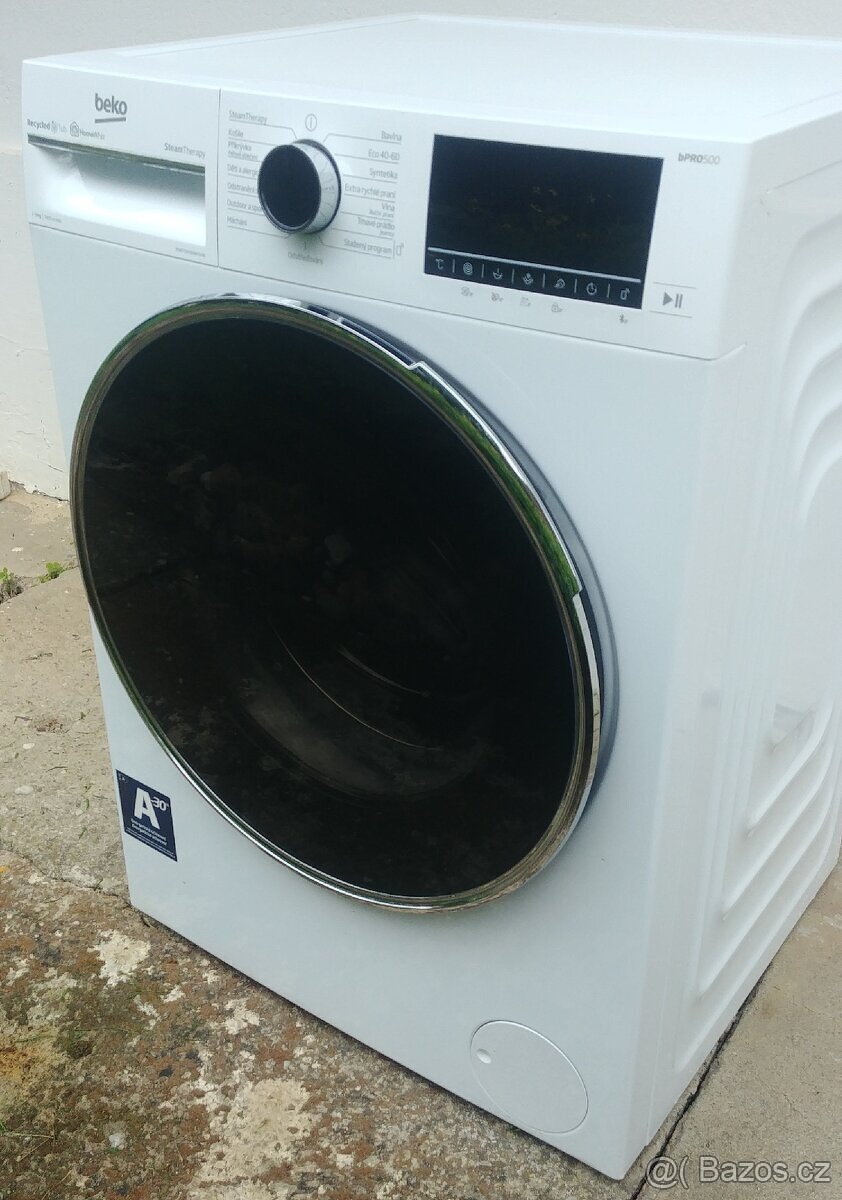 Parní smart pračka Beko bPRO500, 9 kg, A-30%
