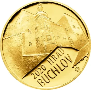 zlatá mince 5000,-Kč hrad Buchlov