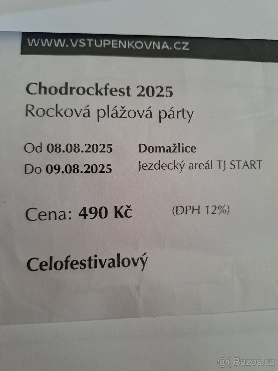 Chodrockfest 2025 - celofestivalový