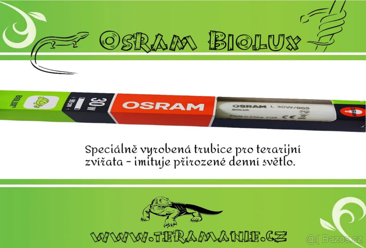 Terarijní vybavení - Plnospektrální osvětlení Osram Biolux