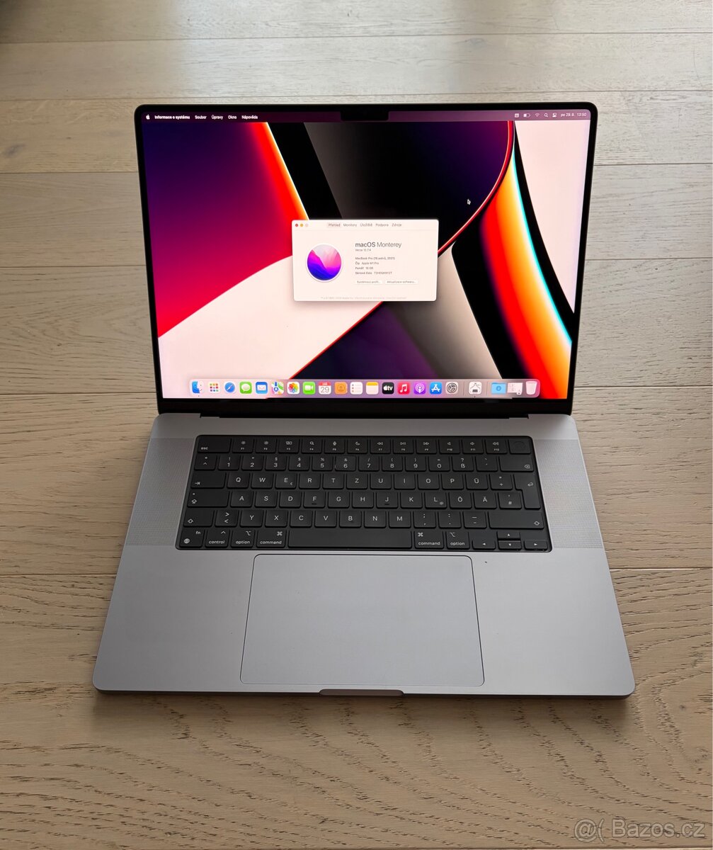 APPLE MACBOOK PRO 16”M1PRO(10core)/16GB RAM/512GB/BATERIE96%