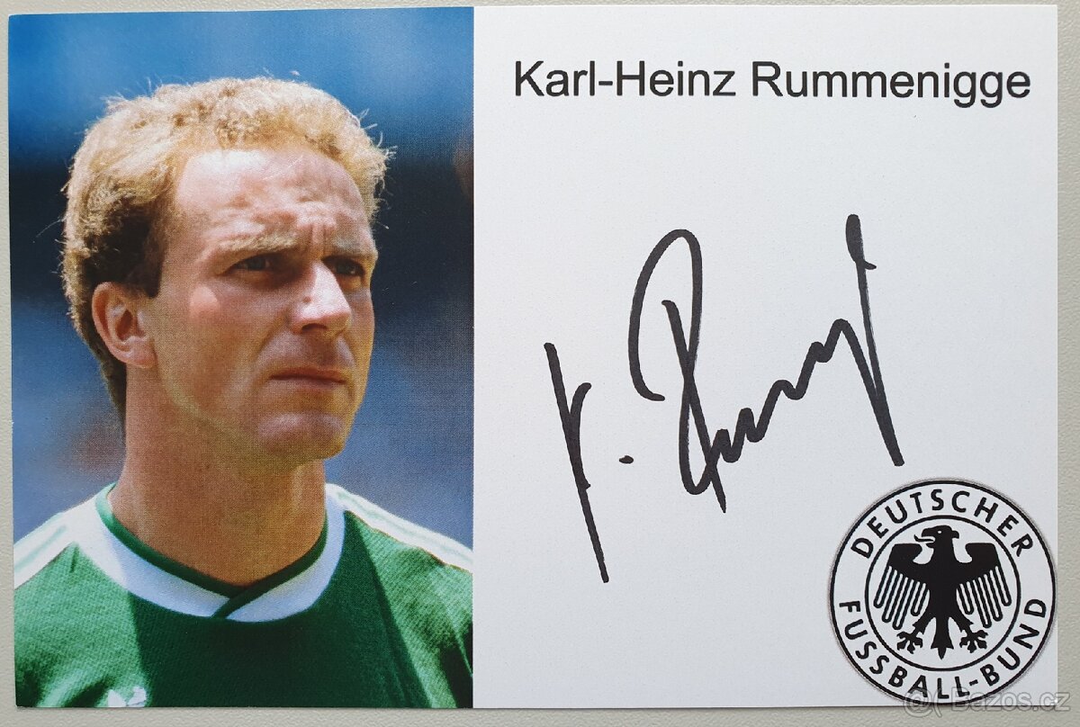 Karl-Heinz Rummenigge - autogram/podpis