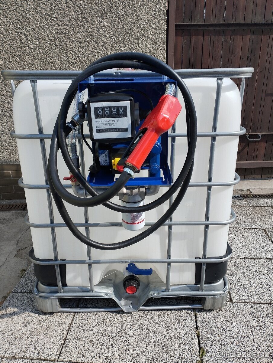 Čerpací stanice, IBC nádrž na naftu 1000l Schutz PHM