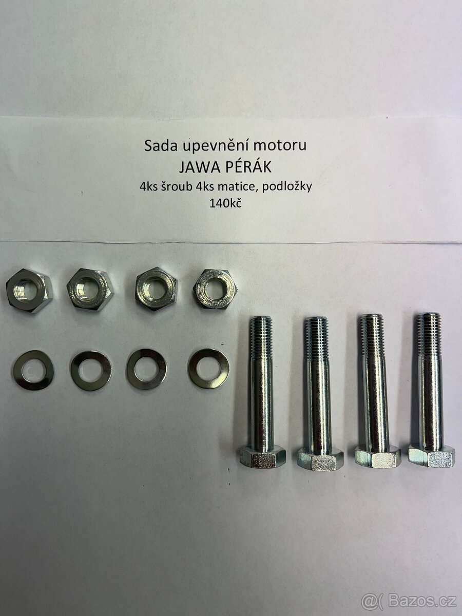 Sada šroubů upevnění motoru JAWA PÉRÁK