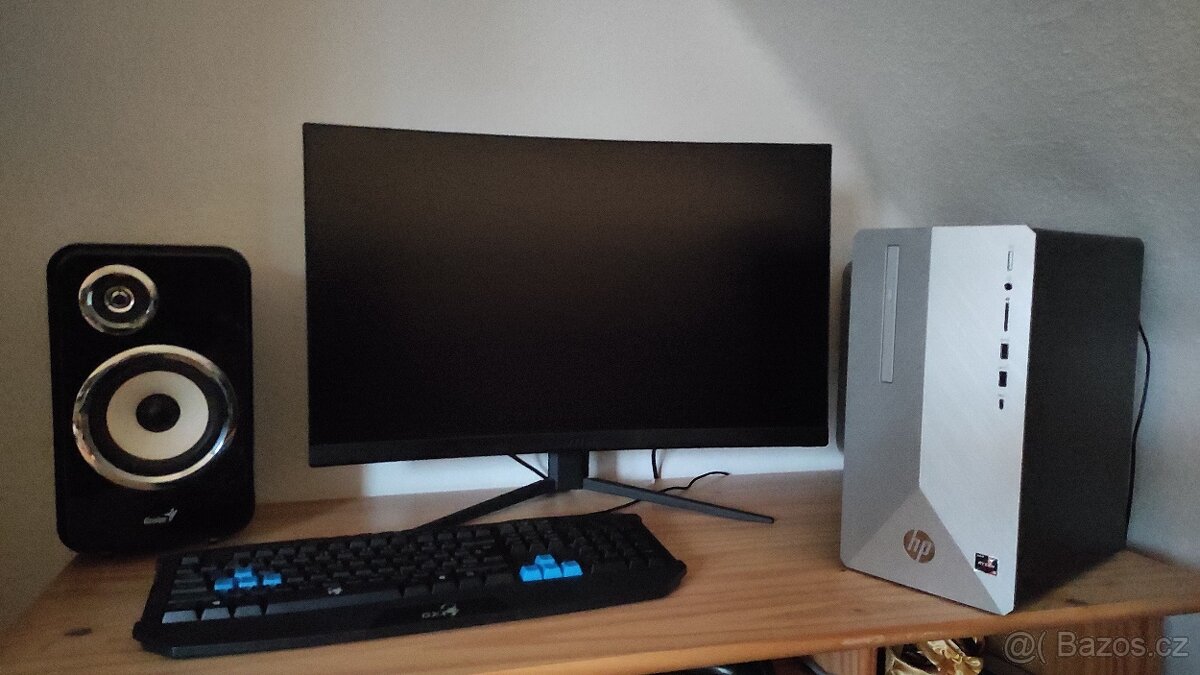 Herní PC HP Pavilion + 27' monitor MSI MAG271C