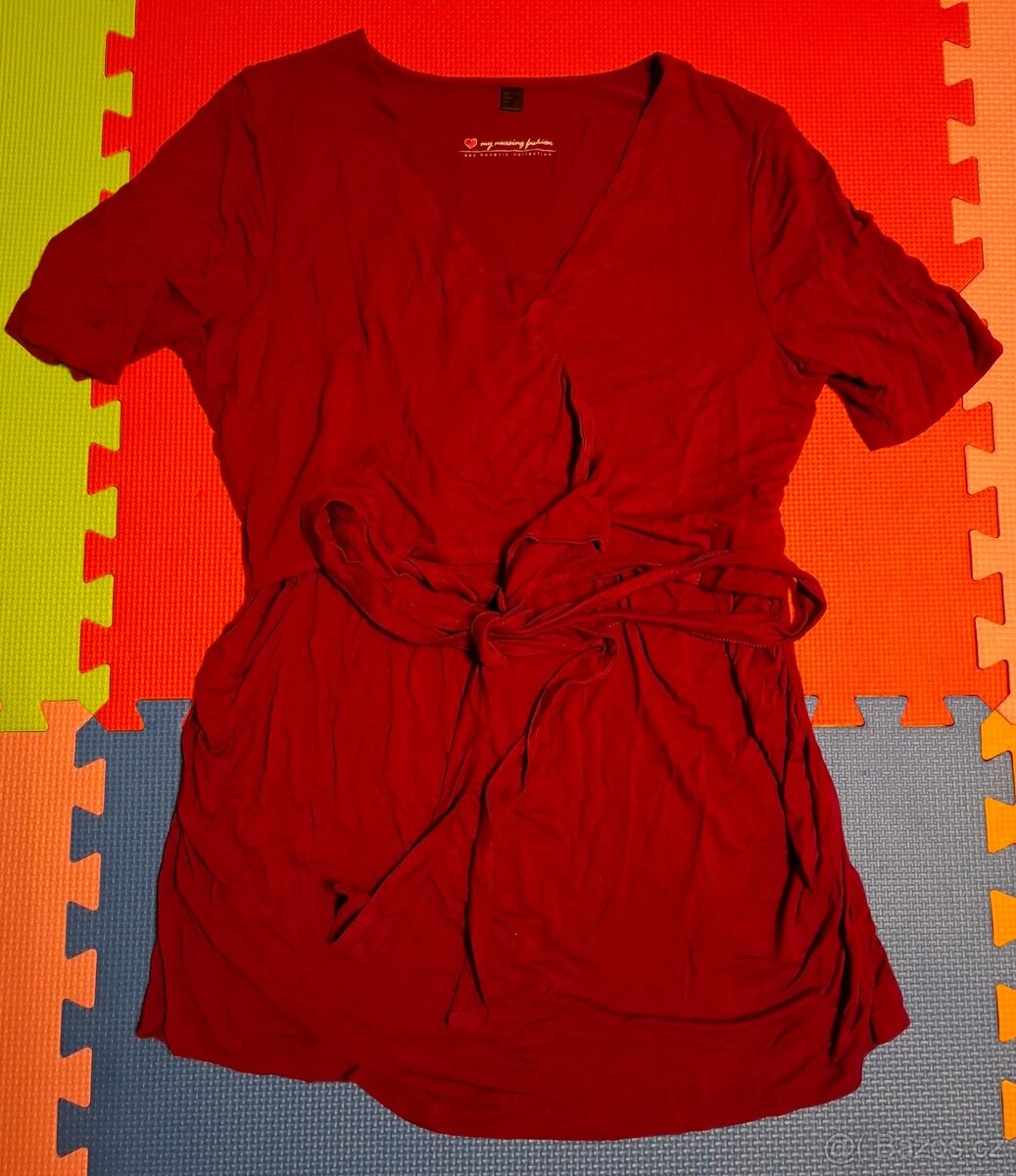 Těhotenské topy a šaty 7 ks