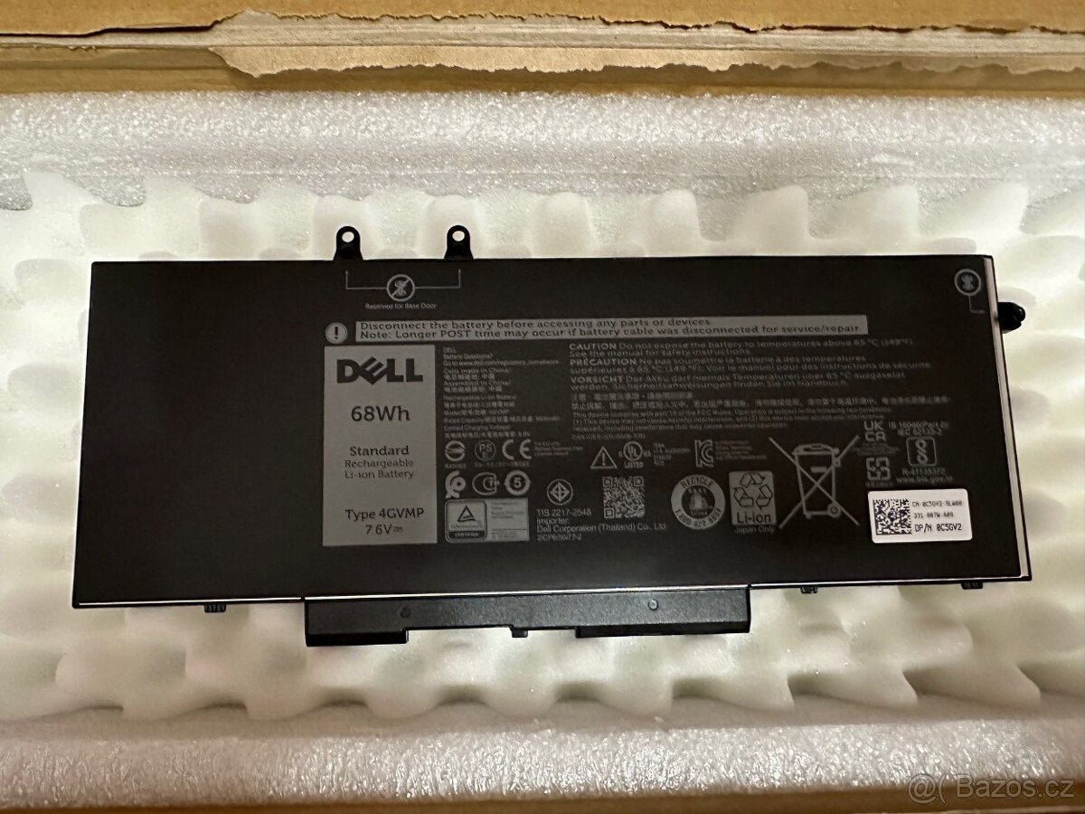 Baterie Dell 4GVMP 68Wh - Dell Latitude 5400 - nová