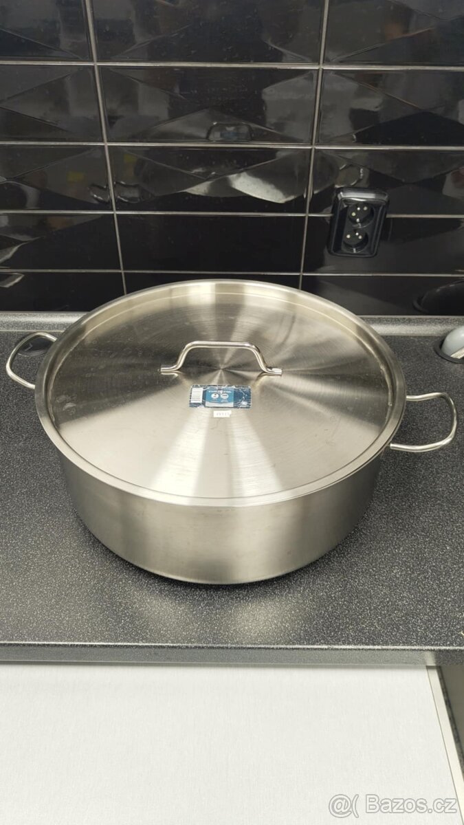 Prodám set MPRO indukční kastrol 19 l + poklice – Jako nový