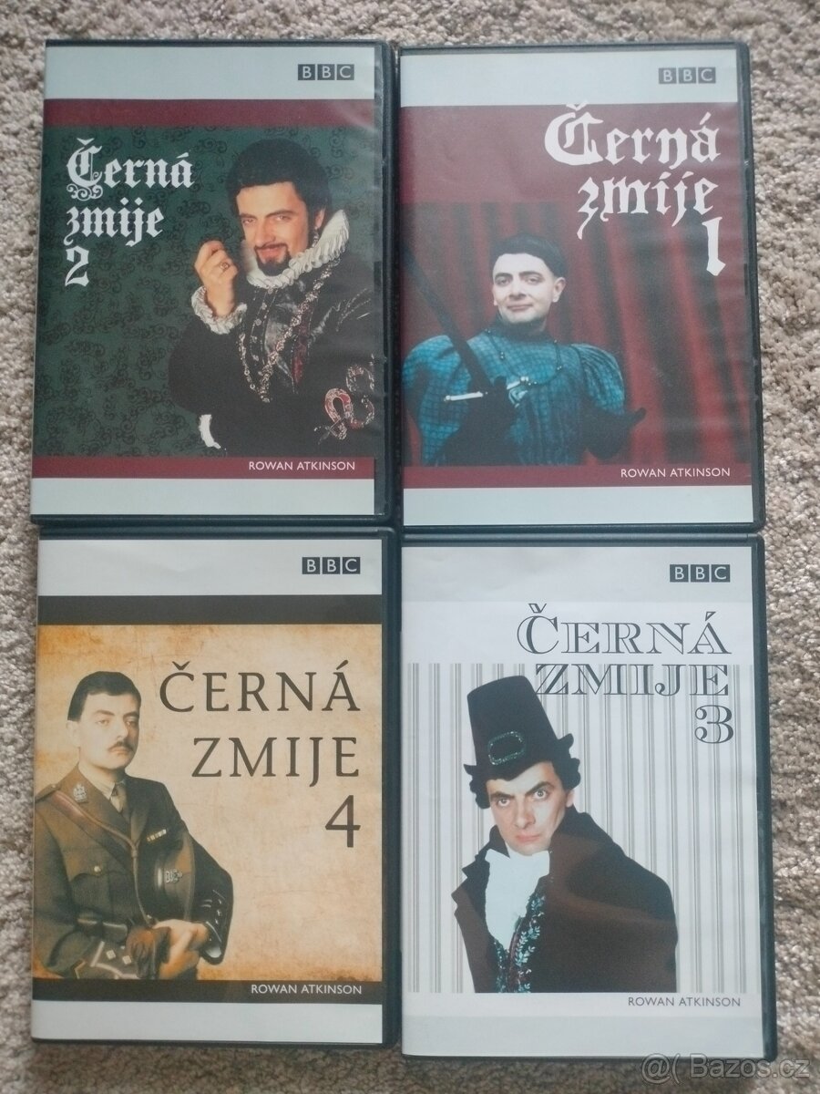 Černá zmije , black adder , Rowan Atkinson , (mr. Bean) orig