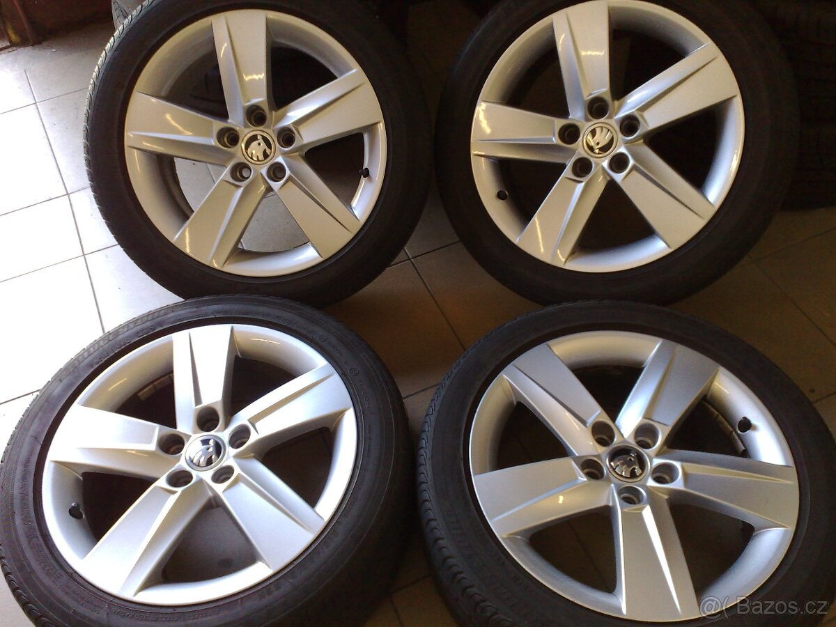 alu kola 5x100 r16 original škoda 215/45/16