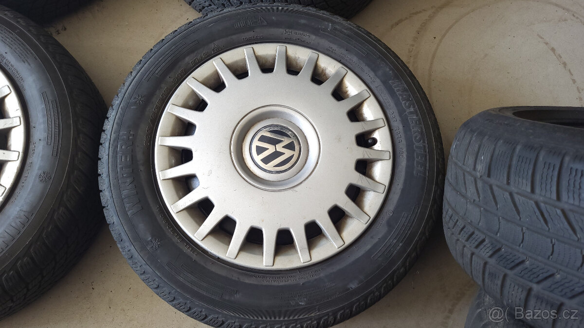 Zimní kola 15" 5x100 VW Golf IV., Bora, New Beetle